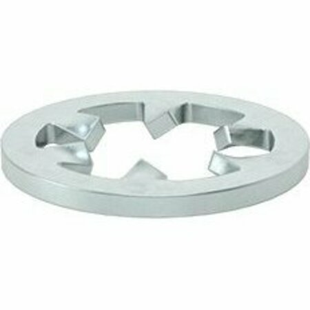 BSC PREFERRED Zinc-Plated Steel Internal-Tooth Lock Washer 1/4 Screw Size 0.256 ID 0.536 OD, 100PK 91150A110